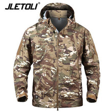 JLETOLI Waterproof Jacket Windbreaker Winter Outdoor Hiking Jacket Men Women Coat Windproof Hard Shell Jacket Tactics Clothes