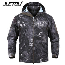 JLETOLI Waterproof Jacket Windbreaker Winter Outdoor Hiking Jacket Men Women Coat Windproof Hard Shell Jacket Tactics Clothes
