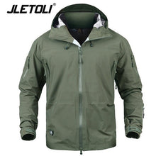 JLETOLI Waterproof Jacket Windbreaker Winter Outdoor Hiking Jacket Men Women Coat Windproof Hard Shell Jacket Tactics Clothes