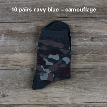 10 Pairs Marvel Camouflage Funny Socks Men Cotton Men's Outdoor Sport Jungle Hiking Socks Army Green Clothes Shoes Wear Sokken