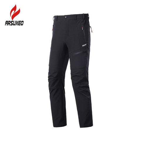 ARSUXEO Men's MTB Pants Cycling Bicycle Downhill MTB Mountain Bike Pants Breathable Quick Dry Outdoor Sports Hiking Trousers