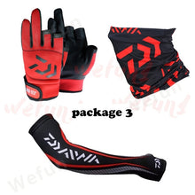Daiwa Fishing Gloves sleeves Headband Set wear resistant gloves windproof Headband Ice silk mask cycling hiking camping scarf