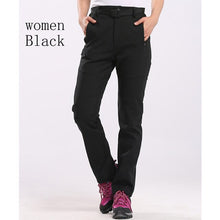 Windproof Warm Fleece Softshell Pants Outdoor Mountainskin Women Men Thick Fishing Camping Hiking Skiing Waterproof Trousers