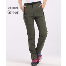 Windproof Warm Fleece Softshell Pants Outdoor Mountainskin Women Men Thick Fishing Camping Hiking Skiing Waterproof Trousers