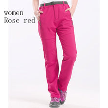 Windproof Warm Fleece Softshell Pants Outdoor Mountainskin Women Men Thick Fishing Camping Hiking Skiing Waterproof Trousers