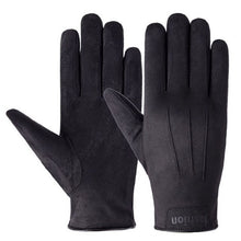 Winter Korean Version Of Warm And Velvet Suede Touch Screen Gloves Men Outdoor Riding Hiking Driving Non-Slip Gloves