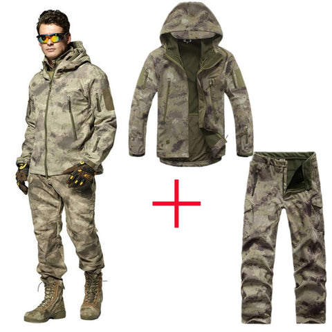 Men Outdoor Waterproof Jackets TAD V 5.0 XS Softshell Hunting Outfit Thermal Clothes Tactical Camping Hiking Breath Sport Suit