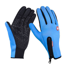 Dropshipping Hiking Winter Bicycle Bike Cycling Gloves For Men Women Windstopper Silicone Anti Slip Soft  Warm Gloves
