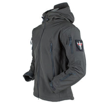 Army Shark Skin Soft Shell Clothes Tactical Windproof Waterproof Jackets Men Flight Pilot Hood Coat Military Field bomber S-4XL