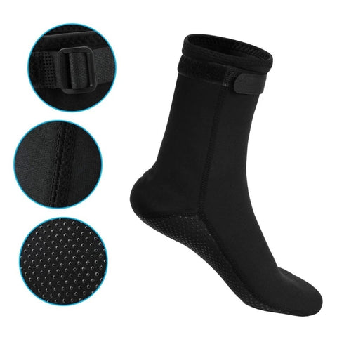 3mm momen men Swimming Boot Socks Scuba Wetsuit Neoprene Diving Socks Prevent Scratches Warming Snorkeling Socks 1 pair