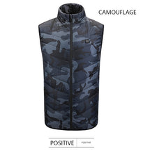 Electric Heated Jackets Vest USB Electric Heating Hooded Cotton Coat Camping Hiking Hunting Thermal Warmer Jacket Winter