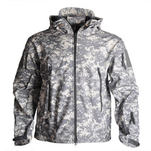 Tactical Jacket Airsoft Hiking Jackets Shark Skin Soft Shell Clothes Windbreaker Waterproof Hood Military Outdoor Jacket Men