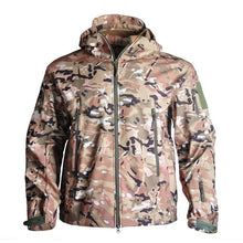 Tactical Jacket Airsoft Hiking Jackets Shark Skin Soft Shell Clothes Windbreaker Waterproof Hood Military Outdoor Jacket Men