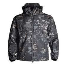 Tactical Jacket Airsoft Hiking Jackets Shark Skin Soft Shell Clothes Windbreaker Waterproof Hood Military Outdoor Jacket Men