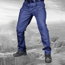 Men Casual Cargo Pants Elastic Outdoor Hiking Trekking Army Tactical Sweatpants Camouflage Military Multi Pocket Trousers S-6XL