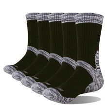 YUEGDE Brand Men 5 Pairs High Quality Cushion Cotton  Breathable Comfort Casual Sports Athletic Runing Hiking Crew Dress Socks