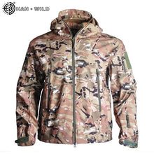 Airsoft Camping Tactical Jacket Hiking Army Jackets Men Hunting Military Winter Shark Skin SoftShell Waterproof Windbreaker