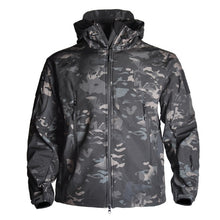 Army Shark Skin Soft Shell Clothes Tactical Windproof Waterproof jacket men Flight Pilot Hood Coat Military Field bomber Jacket