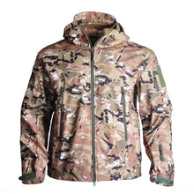 Army Shark Skin Soft Shell Clothes Tactical Windproof Waterproof jacket men Flight Pilot Hood Coat Military Field bomber Jacket