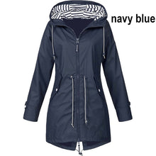 Women Clothes Rain Jacket Casual Waterproof Raincoat Long Hiking Coat Running Coat New Fashion Jackets Hooded Windbreaker
