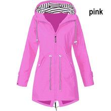 Women Clothes Rain Jacket Casual Waterproof Raincoat Long Hiking Coat Running Coat New Fashion Jackets Hooded Windbreaker