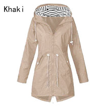 Women Clothes Rain Jacket Casual Waterproof Raincoat Long Hiking Coat Running Coat New Fashion Jackets Hooded Windbreaker
