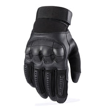 Military Tactical Glove PU Leather Army Mittens Rubber Shell Touch Screen Airsoft Paintball Bicycle Hunting Hiking Men Gloves