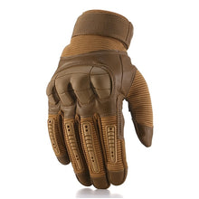 Military Tactical Glove PU Leather Army Mittens Rubber Shell Touch Screen Airsoft Paintball Bicycle Hunting Hiking Men Gloves
