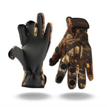 Waterproof winter warm Fishing Gloves Men 3 Half-Finger Breathable Anti-Slip Glove Neoprene&PU Sports Cycling Hiking Gloves