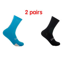 New Fiber Fabric Cycling Socks Professional Comfortable Men Women Bicycle Running Sport Socks Anti Slip Hiking Climbing Socks