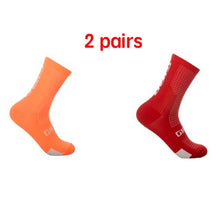 New Fiber Fabric Cycling Socks Professional Comfortable Men Women Bicycle Running Sport Socks Anti Slip Hiking Climbing Socks