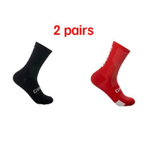 New Fiber Fabric Cycling Socks Professional Comfortable Men Women Bicycle Running Sport Socks Anti Slip Hiking Climbing Socks