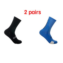 New Fiber Fabric Cycling Socks Professional Comfortable Men Women Bicycle Running Sport Socks Anti Slip Hiking Climbing Socks