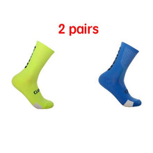New Fiber Fabric Cycling Socks Professional Comfortable Men Women Bicycle Running Sport Socks Anti Slip Hiking Climbing Socks