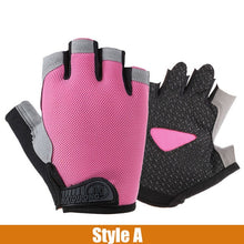 Silicone Anti-slip Anti-sweat Cycling Gloves Men Women Half Finger Gloves Breathable Anti-shock Sports Bike Bicycle Glove D40