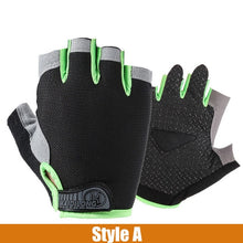 Silicone Anti-slip Anti-sweat Cycling Gloves Men Women Half Finger Gloves Breathable Anti-shock Sports Bike Bicycle Glove D40