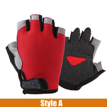 Silicone Anti-slip Anti-sweat Cycling Gloves Men Women Half Finger Gloves Breathable Anti-shock Sports Bike Bicycle Glove D40