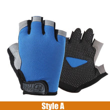 Silicone Anti-slip Anti-sweat Cycling Gloves Men Women Half Finger Gloves Breathable Anti-shock Sports Bike Bicycle Glove D40