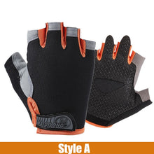 Silicone Anti-slip Anti-sweat Cycling Gloves Men Women Half Finger Gloves Breathable Anti-shock Sports Bike Bicycle Glove D40