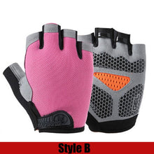 Silicone Anti-slip Anti-sweat Cycling Gloves Men Women Half Finger Gloves Breathable Anti-shock Sports Bike Bicycle Glove D40