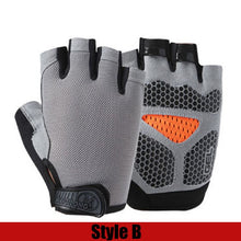 Silicone Anti-slip Anti-sweat Cycling Gloves Men Women Half Finger Gloves Breathable Anti-shock Sports Bike Bicycle Glove D40