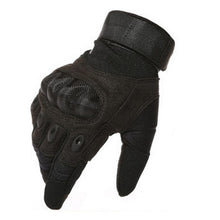 MEGE Outdoor Tactical Gloves Full Finger Men's Gloves, Hiking Riding Cycling Military Armor Protection Shell Gloves, Size S-3XL