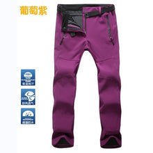 THE ARCTIC LIGHT Warm Winter Woman Men Outdoor Camping&hiking Pants Soft Shell Waterproof Fleece Windproof Pants Skiing Trousers