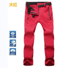 THE ARCTIC LIGHT Warm Winter Woman Men Outdoor Camping&hiking Pants Soft Shell Waterproof Fleece Windproof Pants Skiing Trousers