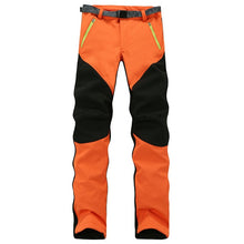 Outdoor Winter Men Thick Warm Fleece Hiking Pants Softshell Trousers Waterproof Windproof Thermal Camping Ski Climbing Plus Size