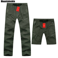 Mountainskin High Quality Removable Men's Summer Quick Dry Pants Breathable Trousers Outdoor Sports Hiking Trekking Pants RM068