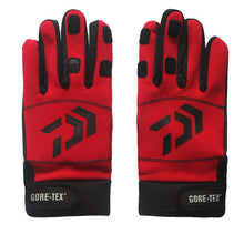 Daiwa Winter Warm Fishing Gloves Cotton 3 Fingers Cut Waterproof Anti-slip Fishing Glove Outdoor Riding Hiking Sports