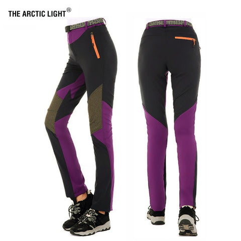 THE ARCTIC LIGHT Outdoor Women Quick-drying Sports Hiking Mountain Climbing Pants Quick Dry Waterproof Windproof Trousers Lady