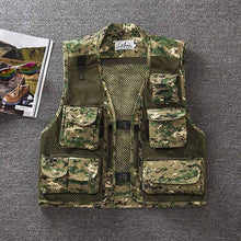 Summer Quick-Drying Breathable Mesh Vest Men Photographer Sleeveless Jacket Multi-Pockets Outdoors Hiking Fishing Hunting Vest