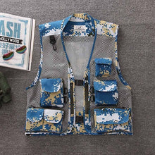 Summer Quick-Drying Breathable Mesh Vest Men Photographer Sleeveless Jacket Multi-Pockets Outdoors Hiking Fishing Hunting Vest